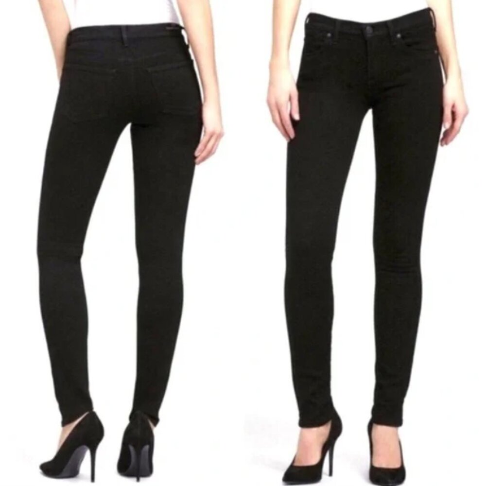 Citizens of Humanity Black Avedon Slick Skinny Leg Jeans 24